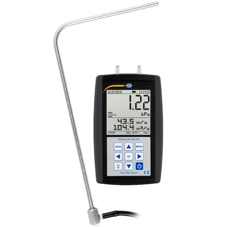 Pce Instruments Manometer, 32 to 122 Degrees F PCE-PDA 10L